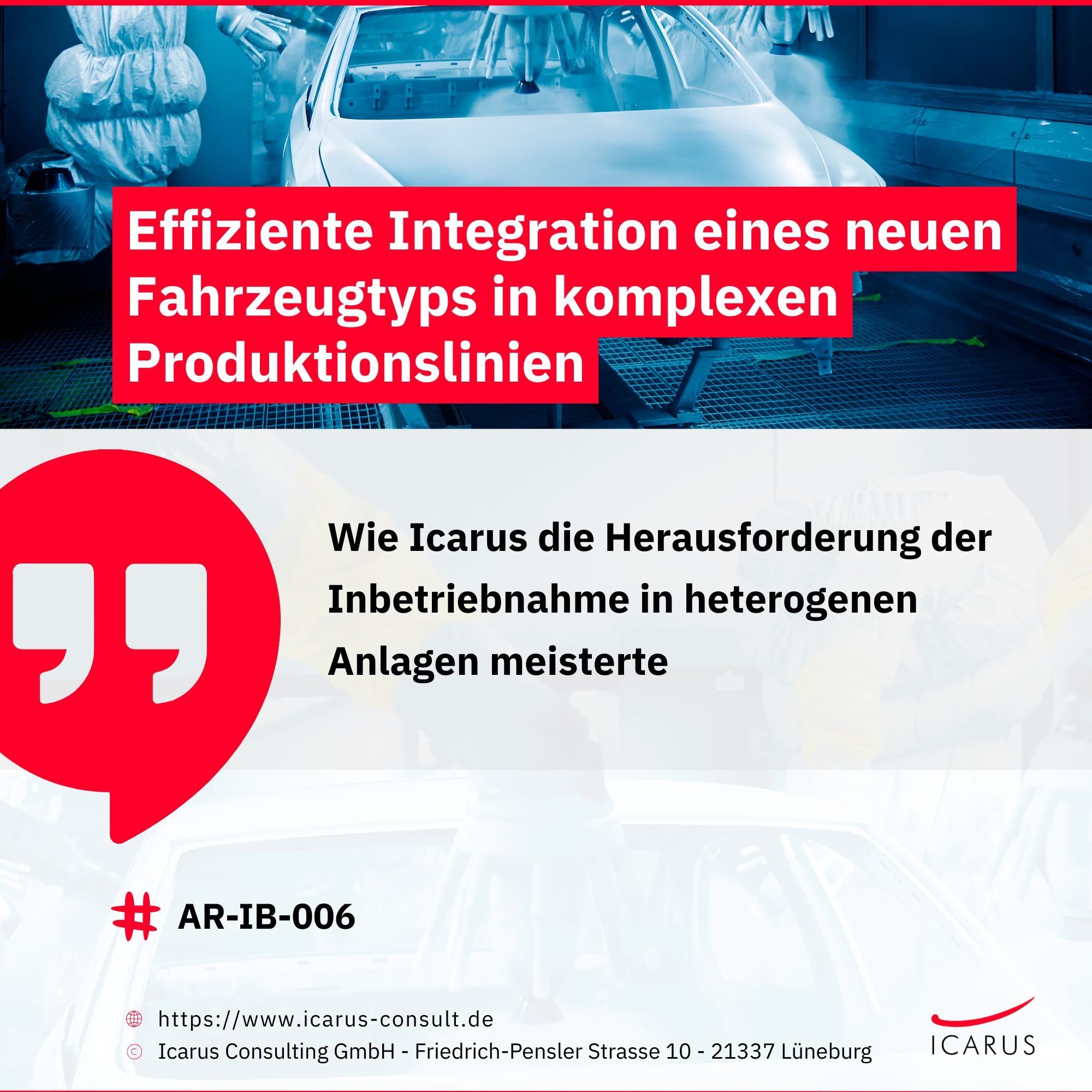 AR-IB-006 - Effiziente Integration eines neuen Fahrzeugtyps in komplexen Produktionslinien
