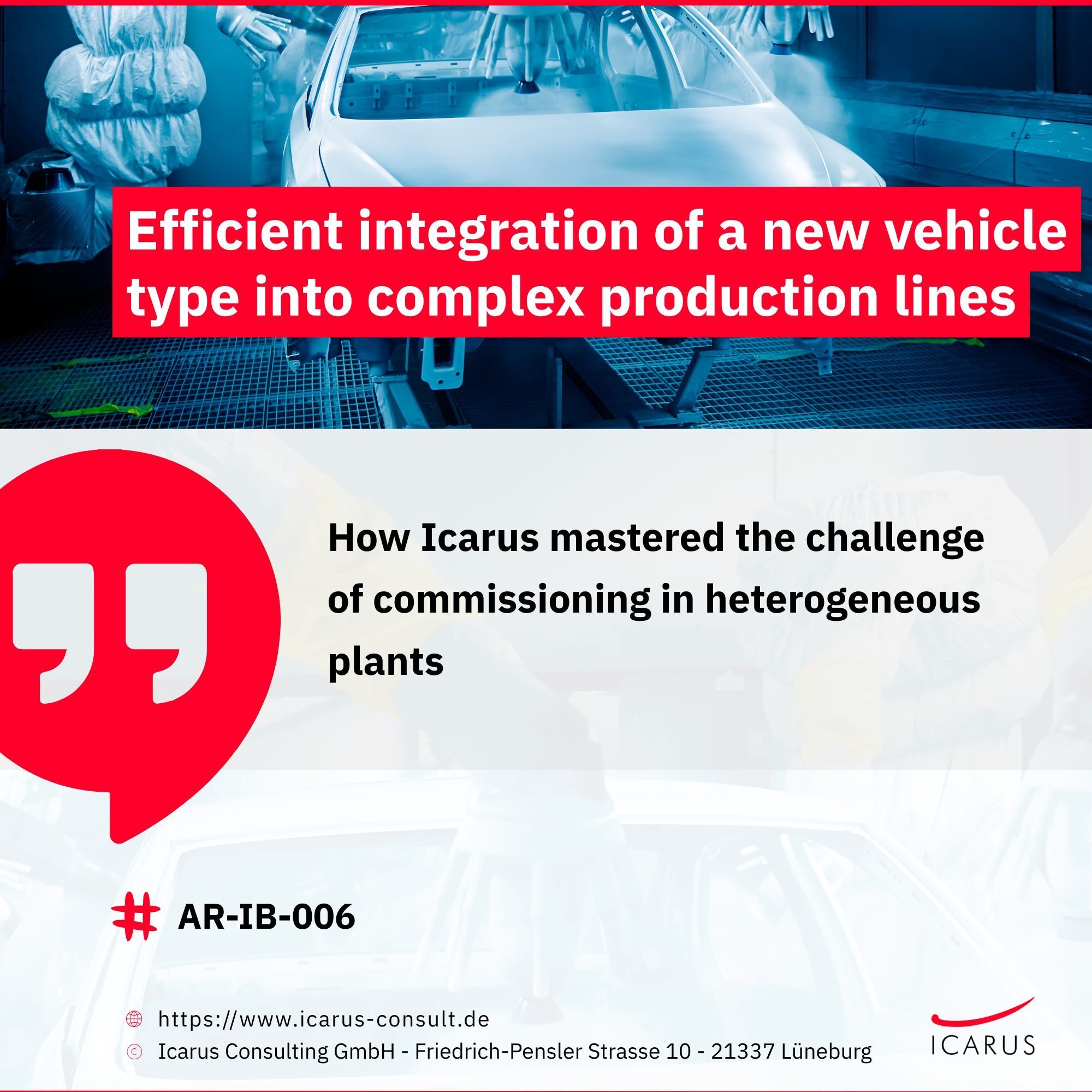AR-IB-006 - Efficient integration of a new vehicle type into complex production lines