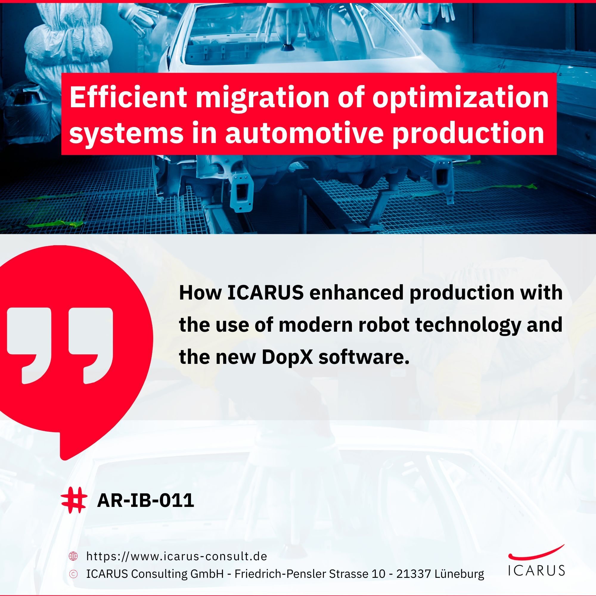 AR-IB-011 - Efficient migration of optimization systems in automotive production