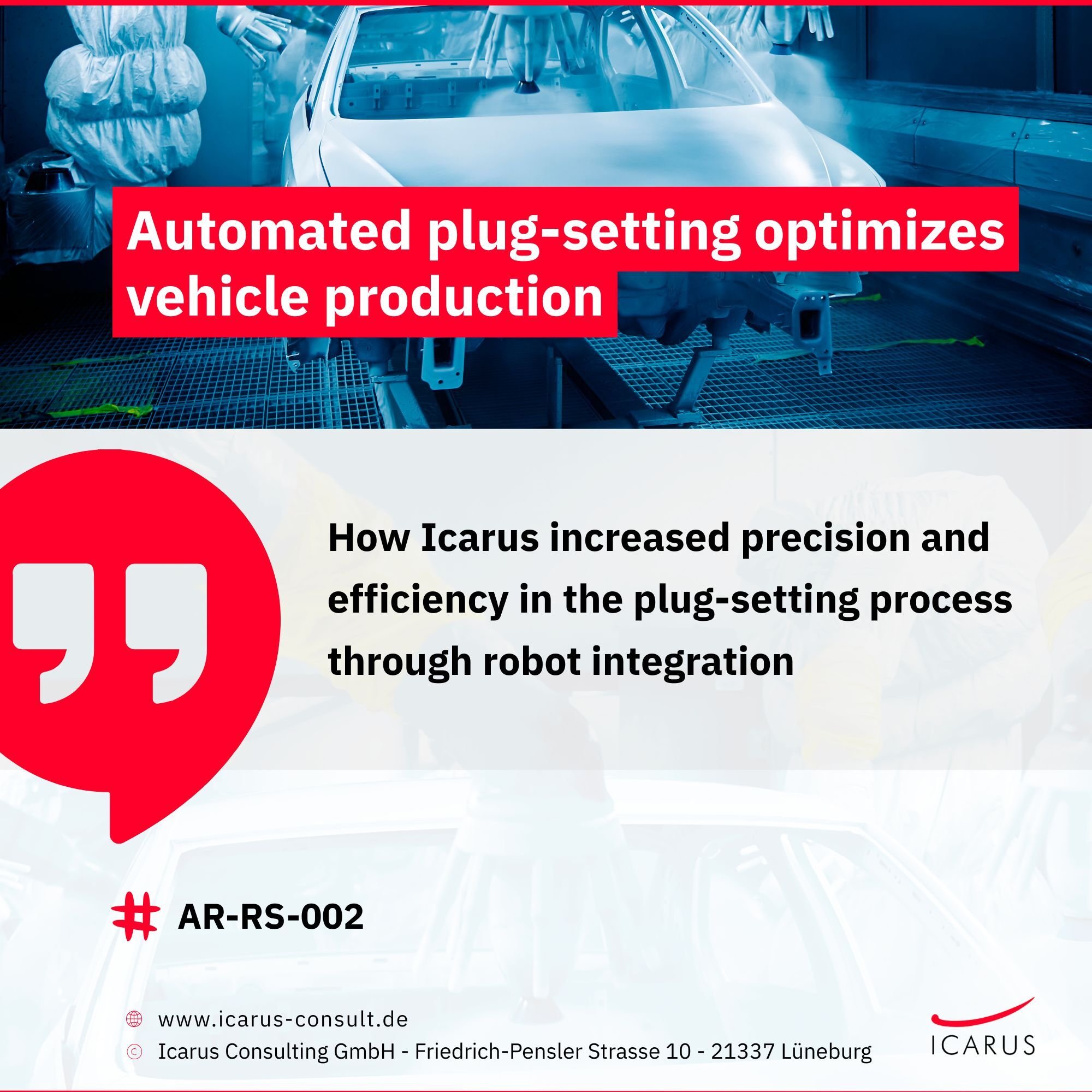 AR-RS-002 - Automated plug-setting optimizes vehicle production