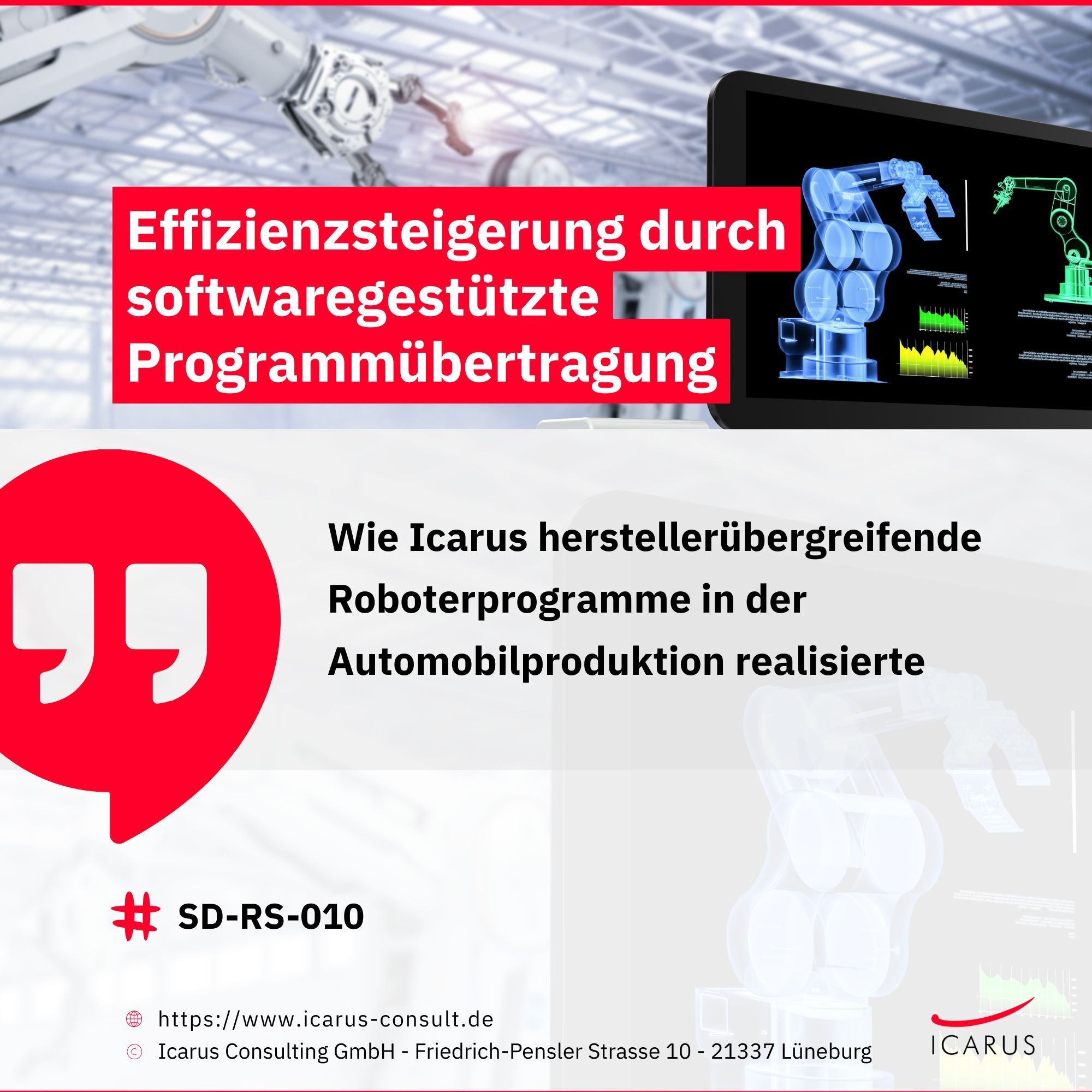 SD-RS-010 - Effizienzsteigerung durch softwaregestützte Programmübertragung