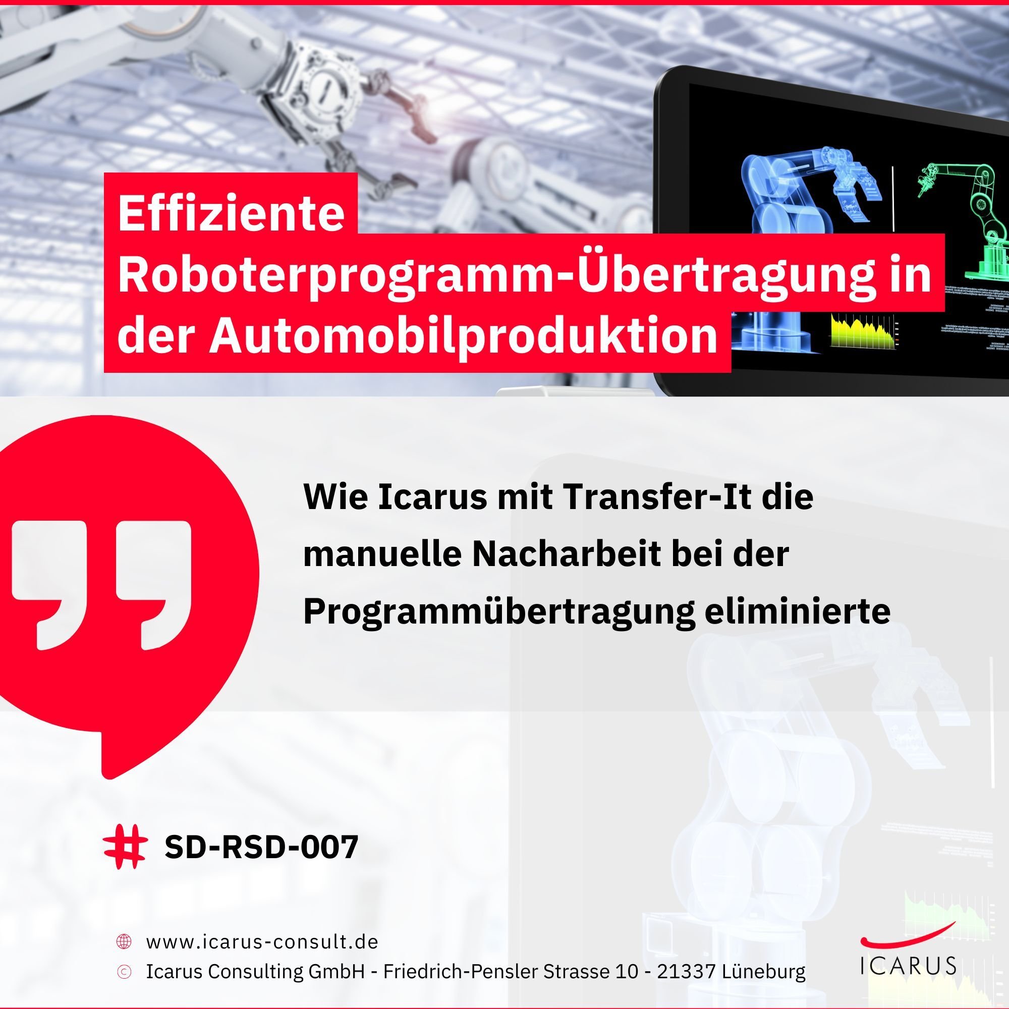 SD-RSD-007 - Effiziente Roboterprogramm-Übertragung in der Automobilproduktion