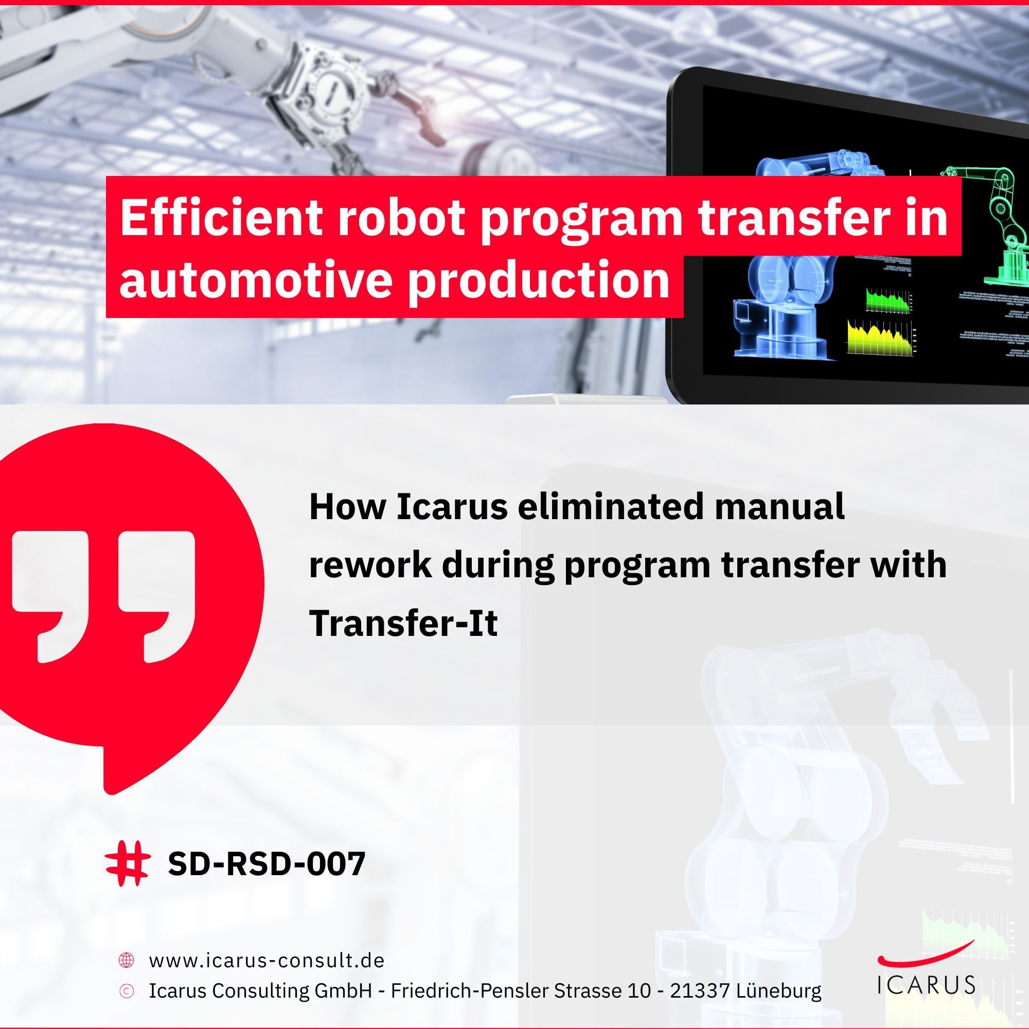 SD-RSD-007 - Efficient robot program transfer in automotive production